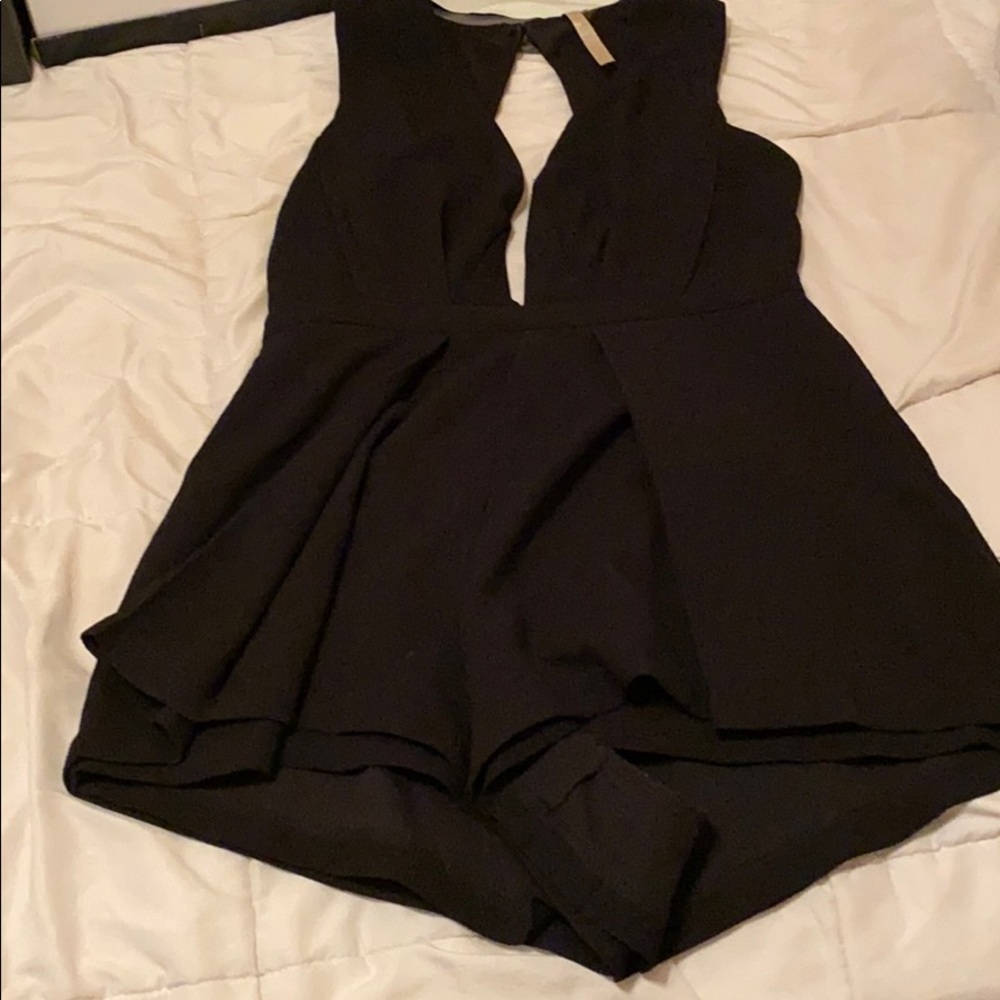 Black cute romper